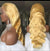 Blonde body wave lace frontal 13×4 200 density 100% human hair