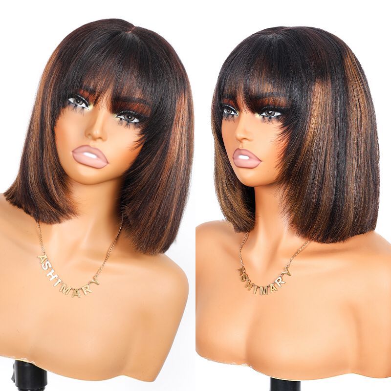 P1/30 straight bang wig