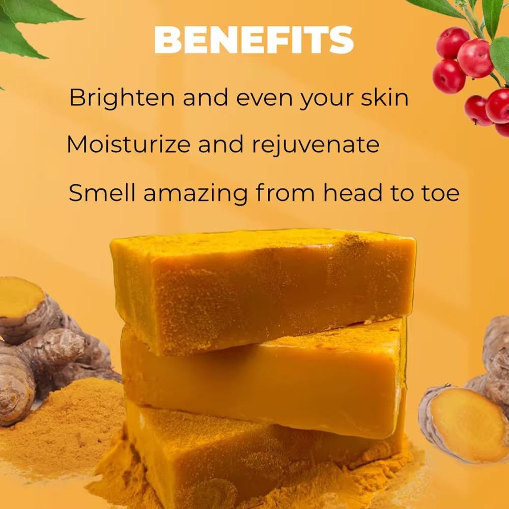 Rdspabeauty  turmeric soap 3pcs