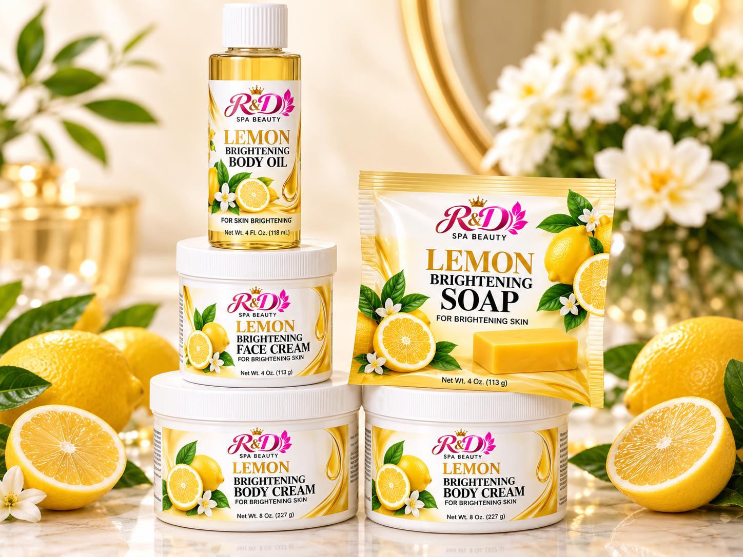 Rdspabeauty Lemon brightening sets  of 5 pcs
