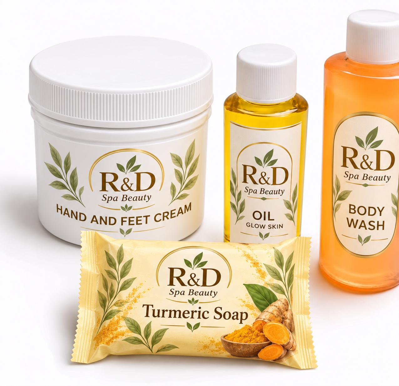 Rdspabeauty: complete glow  & skincare sets  4pcs