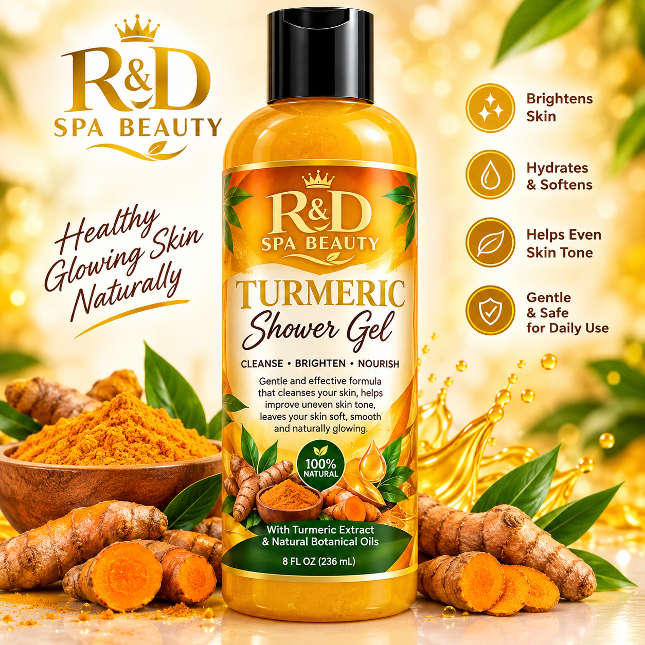 Rdspabeauty: turmeric shower gel